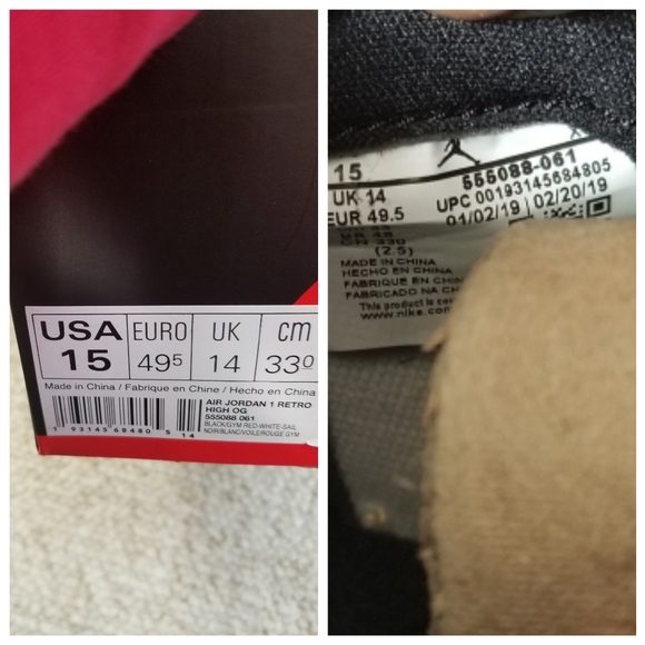 🛑SOLD🛑New JORDAN 1 Retro High OG Sneakers - Picture 8 of 8